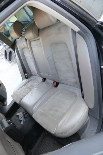 VW Passat 3C Kombi Sitz Rückbank Rücksitzbank Sitze Leder Lehne latte macchiato (158283)