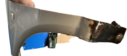 Skoda Fabia 6Y Kotflügel vorne links grau silber LF7T auch Kombi - Rost - BILDER (158342)