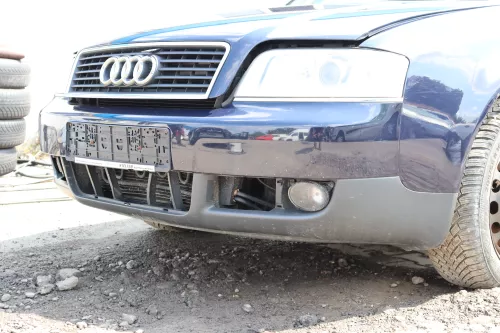 Audi A6 4B Frontstoßstange Stoßstange vorne Stoßfänger blau LY5K Facelift (158560)