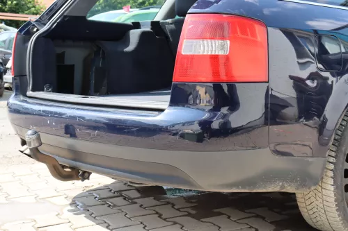 Audi A6 4B Kombi Avant Stoßstange hinten Heckstoßstange blau LY5K (158569)