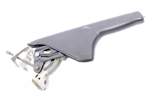 VW Golf 4 Bora Handbremse Feststellbremse schwarz Leder blaue Nähte (158611)