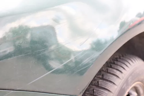 Skoda Fabia 6Y Kotflügel vorne links grün LF8C auch Kombi (158662)