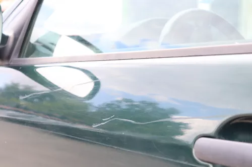 Skoda Fabia 6Y Kombi + Limousine Tür vorne links Fahrertür grün LF8C ohneAnbaute (158664)