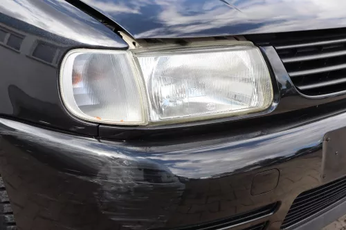 VW Polo 6N Kühlergrill Grillleiste vorne Leiste + Grill schwarz LC9Z blackmagic (158816)