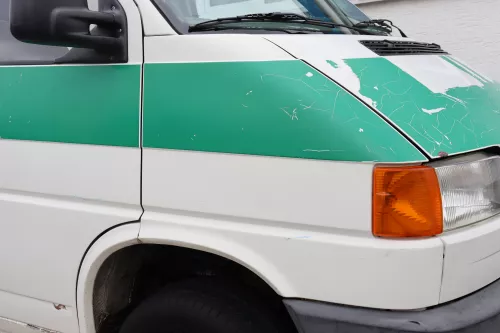 VW T4 Kotflügel vorne rechts weiß L902 - 701821022A bis 1996 (158843)