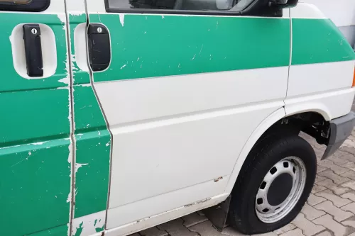 VW T4 Tür vorne rechts weiß R902 Beifahrertür 701831056H bis ca. 1996. (158846)