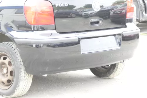 VW Polo 6N2 Stoßstange hinten Heckstoßstange Stoßfänger schwarz L041 (158927)