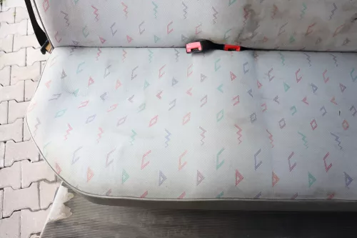 VW T4 Sitze hinten Sitz Rückbank 3-er (Multivan Caravelle) mit Gurten rechts lin (159067)