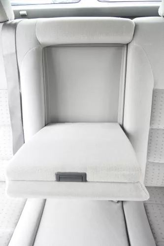 Golf 4 Limousine Sitz Rückbank Rücksitzbank Sitzfläche Kopfstützen Velour grau (159308)