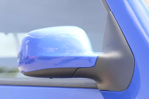 VW Golf 4 Bora manueller Spiegel vorne rechts Außenspiegel blau LW5Z (159480)