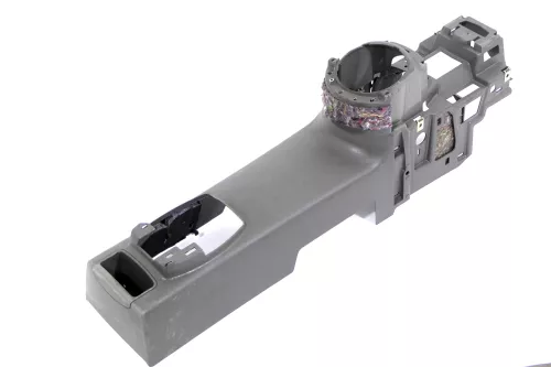 Audi A2 8Z Mitteltunnel hinten Verkleidung um Handbremse Konsole - swing grau (159562)