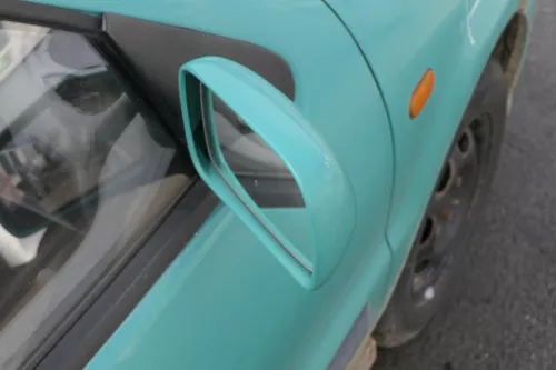 VW Polo 6N manueller manuell Spiegel Außenspiegel rechts grün LD6D & Glas (159604)