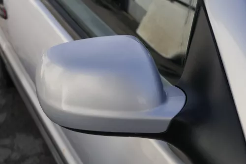 VW Polo 6N2 manueller Spiegel Außenspiegel rechts außen silber LB7Z + Glas