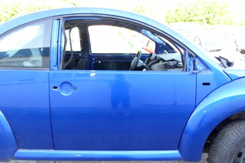 VW New Beetle 1C 9C Tür vorne rechts Beifahrertür blau LA5W - OHNE Anbauteile