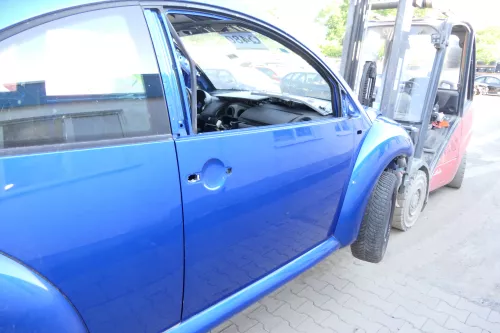 VW New Beetle 1C 9C Tür vorne rechts Beifahrertür blau LA5W - OHNE Anbauteile (159643)