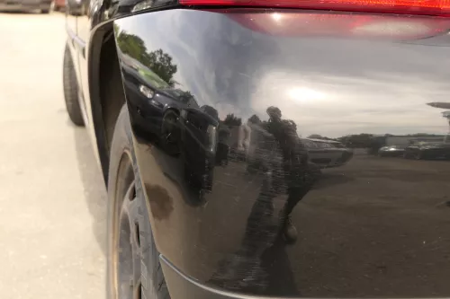 VW Lupo Stoßstange hinten Heckstoßstange Stoßfänger schwarz L041 uni 159833 (159833)