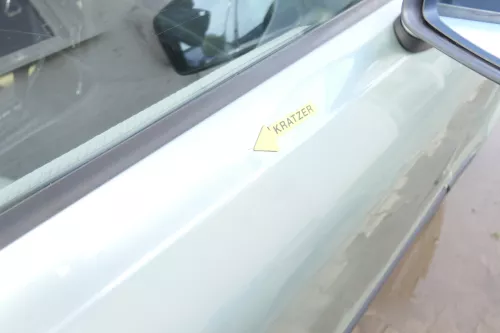 Audi 80 90 Tür vorne rechts Beifahrertür Rahmen Türblatt grün LY6N ohneAnbauteil (159841)