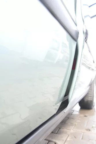 Audi 80 90 Tür vorne rechts Beifahrertür Rahmen Türblatt grün LY6N ohneAnbauteil (159841)