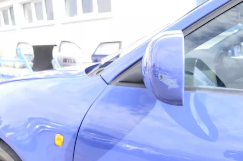 Audi A3 8L elektrischer Spiegel Außenspiegel links mit Glas blau LY5M kornblume (159860)