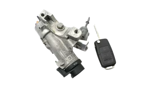 VW Polo 9N 9N3 Schloßsystem Türschloß und 1x Schlüssel Schloß + Zündschloß Funk