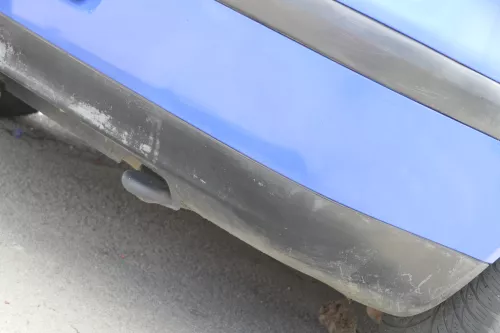 VW Golf 4 Limousine Stoßstange hinten Heckstoßstange Stoßfänger blau LW5Z 159934 (159934)