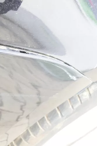 Passat 3C B7 Stoßstange vorne Stoßfänger PDC LC9X schwarz MÄNGEL DELLE Stauchung (159945)