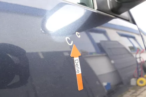 VW Golf 5 V 1K Tür vorne rechts Beifahrertür 4/5-Türer blau grau LC5F TÜRBLATT (160120)