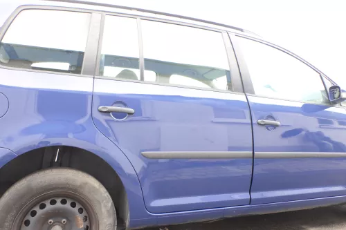 VW Touran 1T3 1T Tür hinten rechts Beifahrerseite blau LL5M - ohne Anbauteile