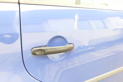 VW Touran 1T3 1T Tür hinten rechts Beifahrerseite blau LL5M - ohne Anbauteile (160219)