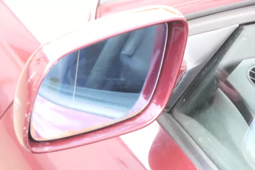 Audi A4 B5 Spiegel Außenspiegel links elektrisch rot braun LZ3L (160321)