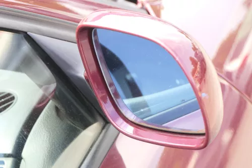 Audi A4 B5 Spiegel Außenspiegel rechts elektrisch rot braun LZ3L (160322)