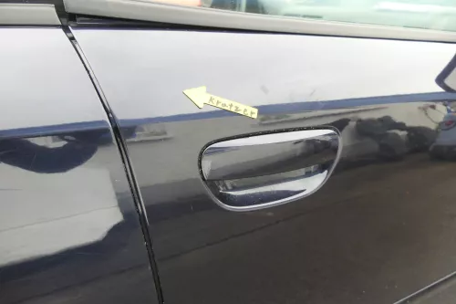 Audi A4 B6 8E nur Türblatt Tür vorne rechts Beifahrertür blau LZ5L Kombi+Limo v (160437)