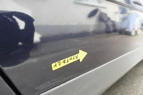 Audi A4 B6 8E nur Türblatt Tür hinten rechts blau LZ5L Kombi+Limo (160438)