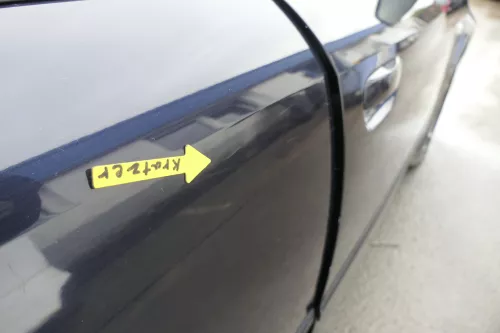 Audi A4 B6 8E nur Türblatt Tür hinten rechts blau LZ5L Kombi+Limo (160438)