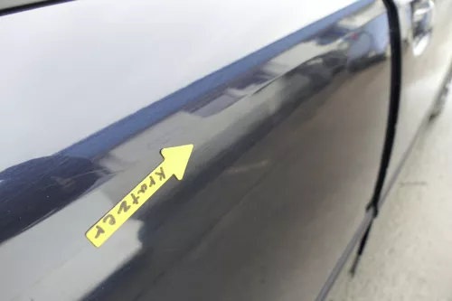 Audi A4 B6 8E nur Türblatt Tür hinten rechts blau LZ5L Kombi+Limo (160438)