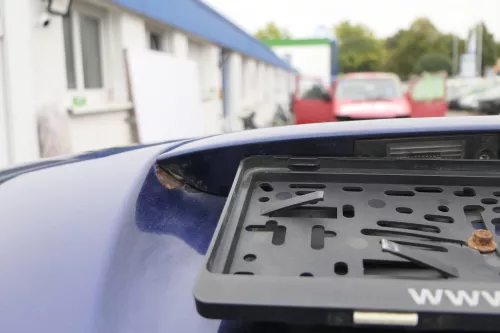 Aud A4 B5 Heckklappe hinten Klappe Kofferraumklappe Kombi blau LZ5K Scheibe (160451)