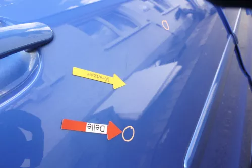 VW Polo 9N 9N3 Tür hinten rechts 4/5-Türer blau LA5M (160516)