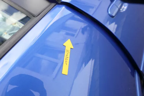 VW Polo 9N 9N3 Tür hinten rechts 4/5-Türer blau LA5M (160516)