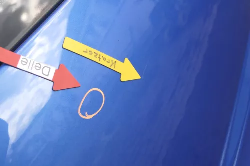 VW Polo 9N3 9N Heckklappe Kofferraumklappe Klappe blau LA5M -ohne Anbauteile (160517)