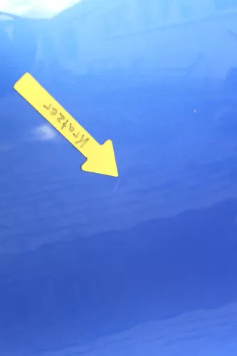 VW Polo 9N3 9N Heckklappe Kofferraumklappe Klappe blau LA5M -ohne Anbauteile (160517)