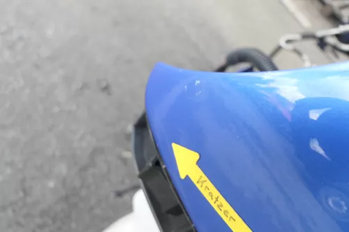 VW Polo 9N Kotflügel vorne links blau LA5M bis ca.Bj.2004 (160520)