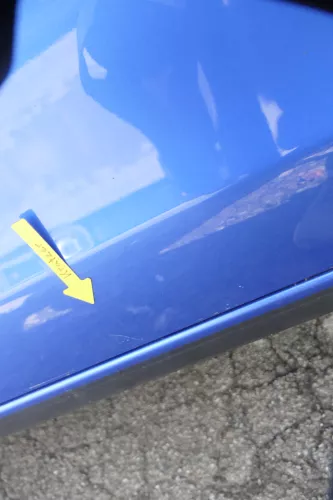 VW Polo 9N 9N3 Tür vorne links Fahrertür 4/5-Türer blau LA5M ohneAnbautei (160521)