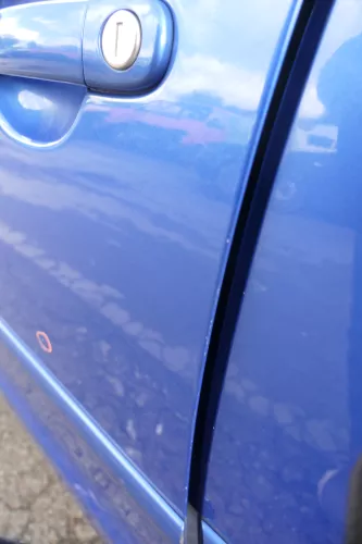 VW Polo 9N 9N3 Tür vorne links Fahrertür 4/5-Türer blau LA5M ohneAnbautei (160521)