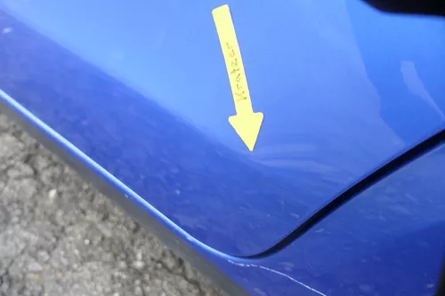 VW Polo 9N 9N3 Tür hinten links 4/5-Türer blau LA5M (160522)