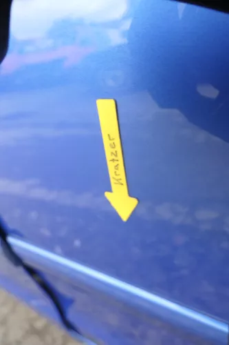 VW Polo 9N 9N3 Tür hinten links 4/5-Türer blau LA5M (160522)