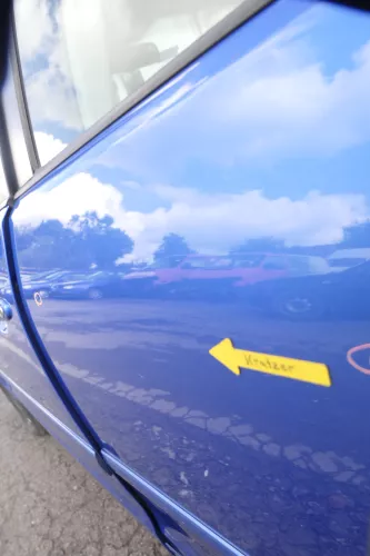 VW Polo 9N 9N3 Tür hinten links 4/5-Türer blau LA5M (160522)