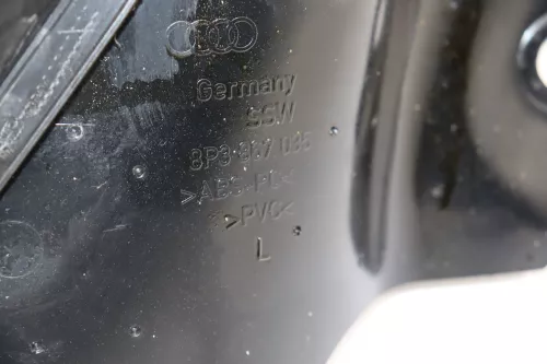Audi A3 8P Seitenverkleidung Seite Verkleidung hinten links schwarz 2/3-Türer (160590)
