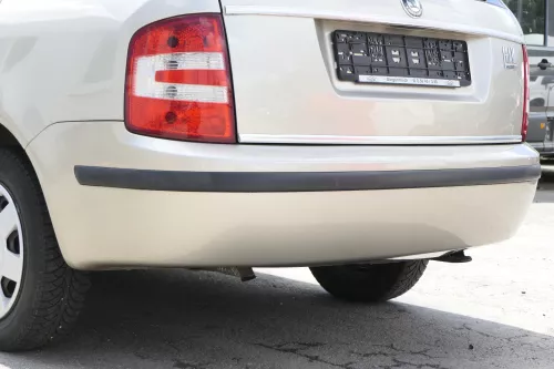 Skoda Fabia 6Y Kombi Combi Stoßstange hinten Heckstoßstange beige gelb gold LF8F (160665)