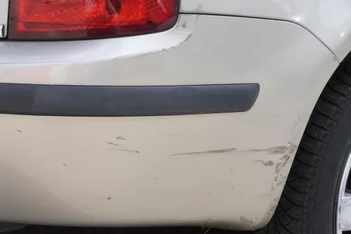 Skoda Fabia 6Y Kombi Combi Stoßstange hinten Heckstoßstange beige gelb gold LF8F (160665)