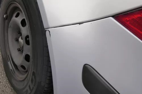 VW Golf 4 Limousine Stoßstange hinten Heckstoßstange Stoßfänger silber LB7Z grau (161082)